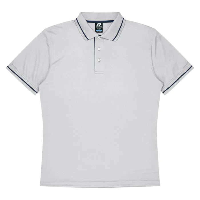 Aussie Pacific Cottesloe Kids Polo Shirt 3319  Aussie Pacific WHITE/NAVY 4 